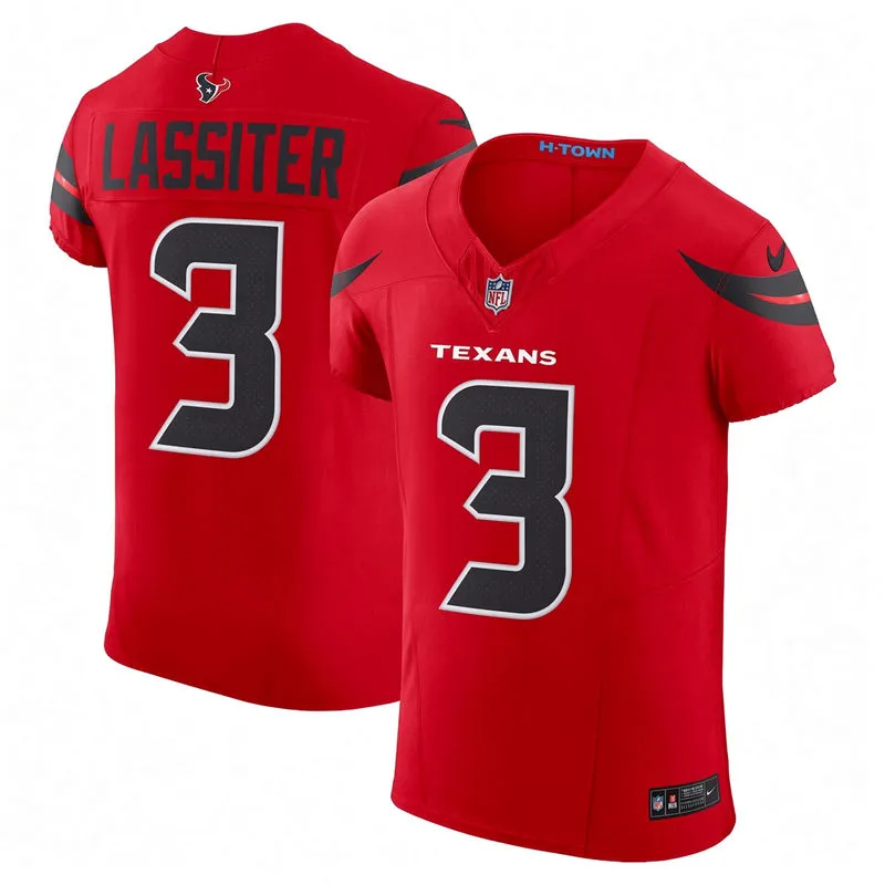 Men's Houston Texans #3 Kamari Lassiter Nike Red Alternate F.U.S.E. Limited Player Jersey