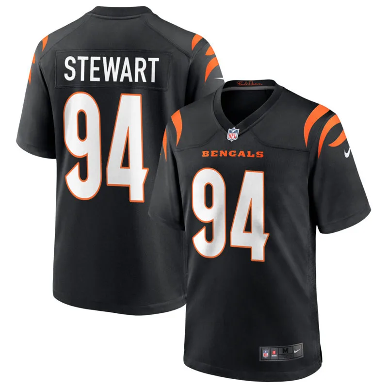 Women's Cincinnati Bengals #94 Shemar Stewart Nike Black Team Color Limited Jersey