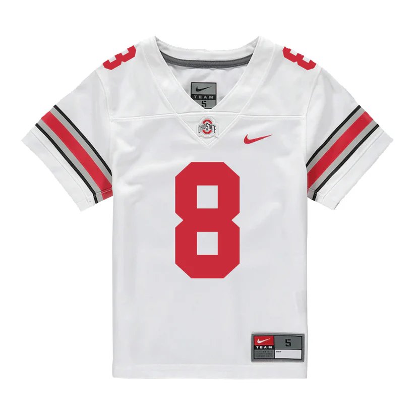 Mens Youth Ohio State Buckeyes #8 Arvell Reese White F.U.S.E. Limited College Football Game Jersey Mens Youth Ohio State Buckeyes #8 Arvell Reese White F.U.S.E. Limited College Football Game Jersey