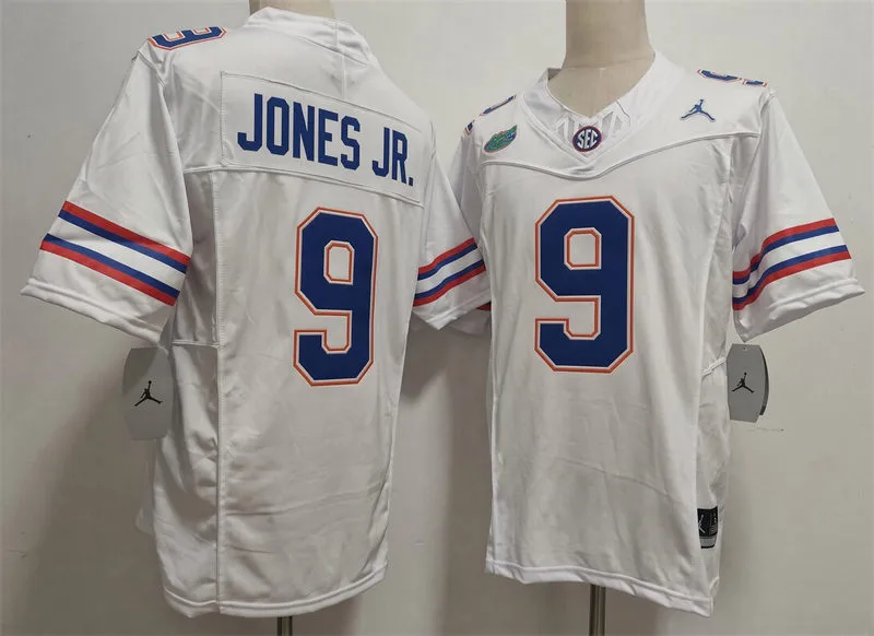 Florida Gators #9 Tramell Jones Jr. White 2026 Football Game Jersey