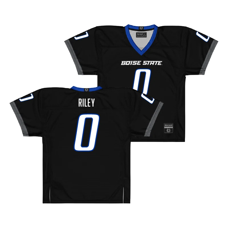 Boise State Broncos #0 Dylan Riley Nike 2026 Black College Football Game Jersey
