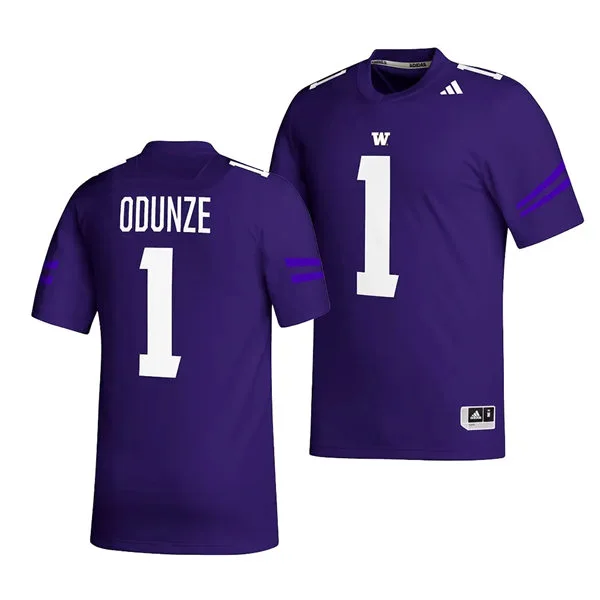 Mens Youth Washington Huskies #1 Rome Odunze Adidas 2023 Purple College Football Game Jersey Mens Youth Washington Huskies #1 Rome Odunze Adidas 2023 Purple College Football Game Jersey