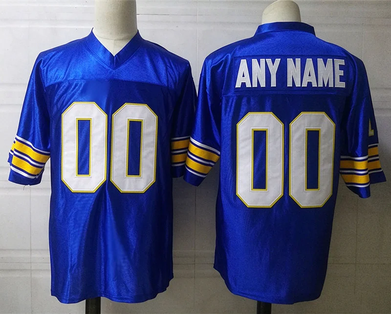 Pittsburgh Panthers Custom Royal College Football Throwback Vintage Jersey