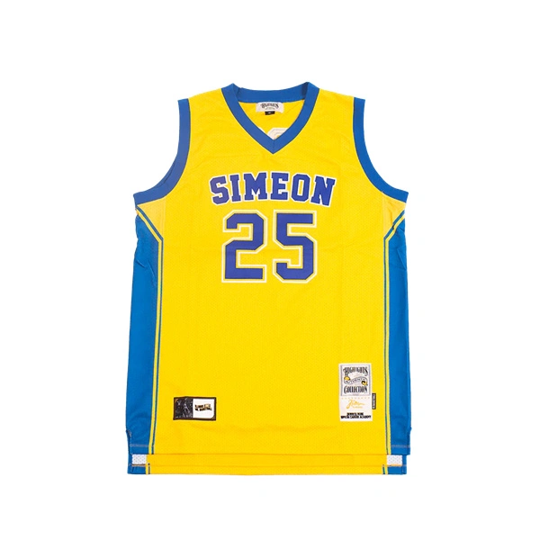 Stitched #25 DERRICK ROSE Simeon Wolverines HIGH SCHOOL BASKETBALL JERSEY Yellow Stitched #25 DERRICK ROSE Simeon Wolverines HIGH SCHOOL BASKETBALL JERSEY Yellow
