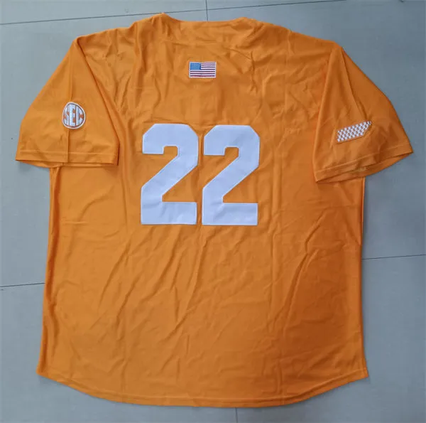 Tennessee Volunteers #22 Tony Vitello Orange two-Button Pullover College Baseball Game Jersey Tennessee Volunteers #22 Tony Vitello Orange two-Button Pullover College Baseball Game Jersey