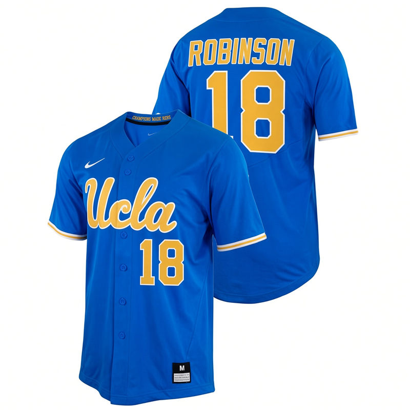 UCLA Bruins #18 Jackie Robinson Nike Royal College Baseball Game Jersey UCLA Bruins #18 Jackie Robinson Nike Royal College Baseball Game Jersey