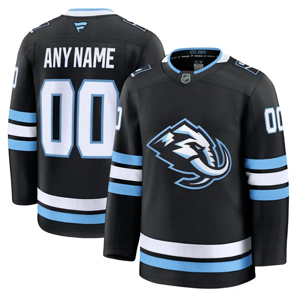 Mens Youth Utah Mammoth Custom Fanatics 2025 Home Black Jersey