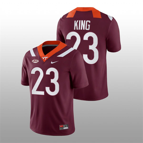 Men's Virginia Tech Hokies #23 Keshawn King Nike Maroon College Game Football Jersey Men's Virginia Tech Hokies #23 Keshawn King Nike Maroon College Game Football Jersey