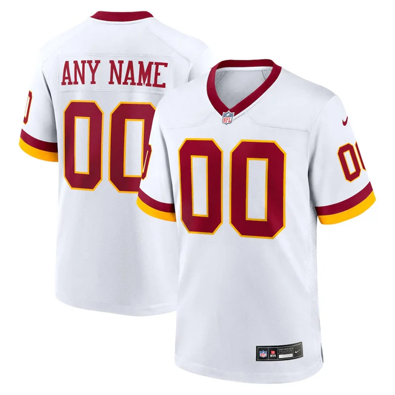 Washington Commanders Custom 2026 White Nike Vapor F.U.S.E. Limited Jersey