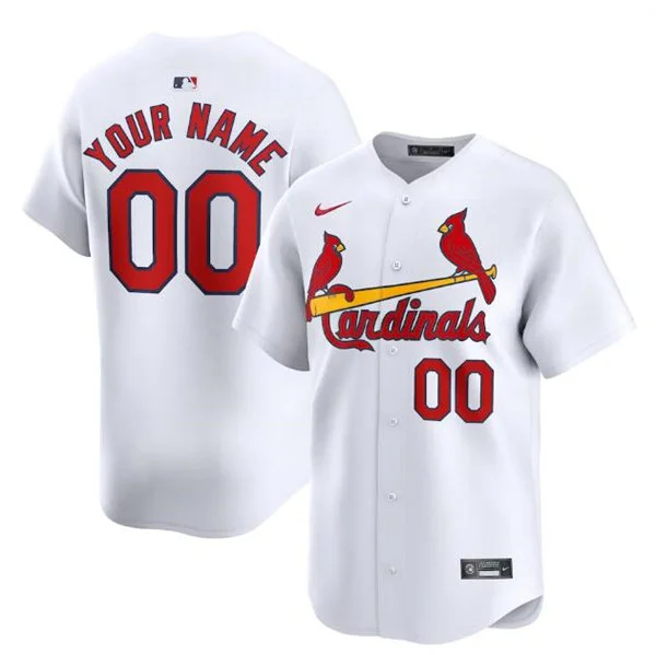 St.Louis Cardinals Custom White Home Personalized Limited Jersey