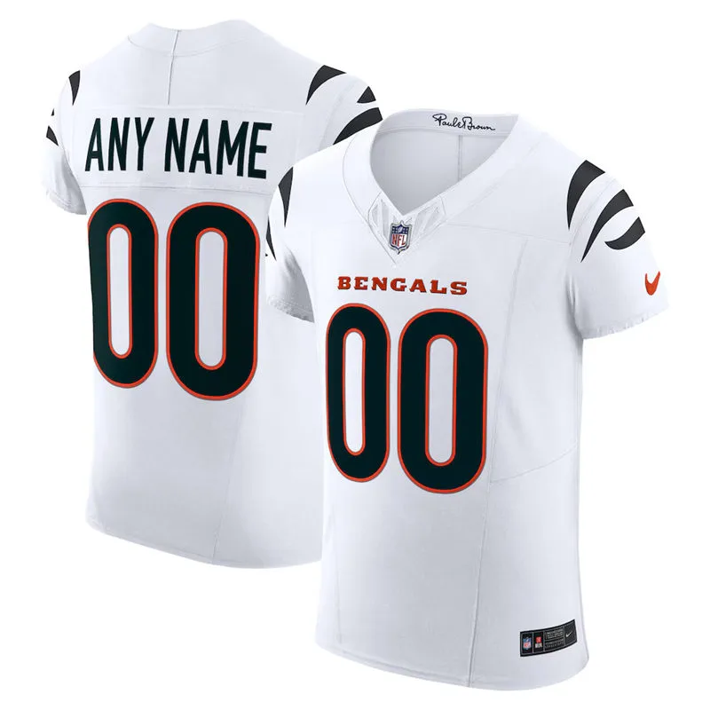Cincinnati Bengals Custom Nike White Vapor F.U.S.E. Limited Jersey