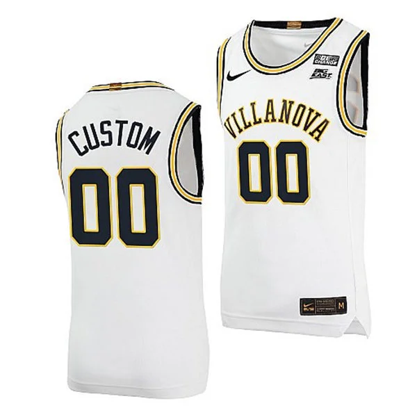 Villanova Wildcats Custom Nike White Retro Basketball Jersey