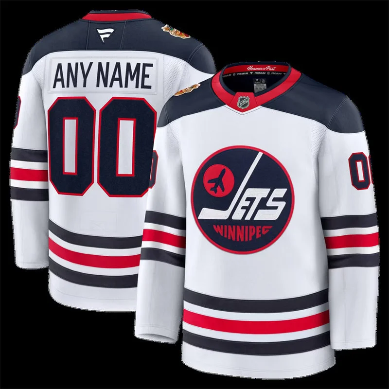 Winnipeg Jets Custom Fanatics White 2026 NHL Heritage Classic Premium Jersey