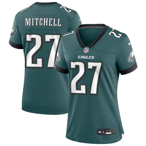 Womens Philadelphia Eagles #27 Quinyon Mitchell Nike Midnight Green Vapor Limited Player Jersey