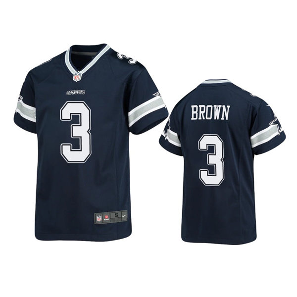 Youth Dallas Cowboys #3 Anthony Brown Nike Navy Team Color Limited Jersey
