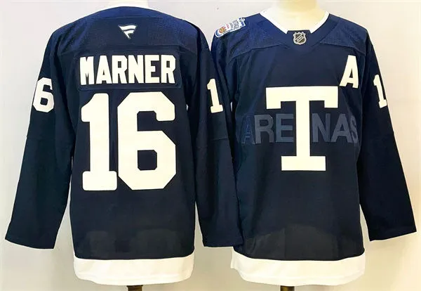 Youth Toronto Maple Leafs #16 Mitchell Marner 2022 Navy Team Classic Jersey