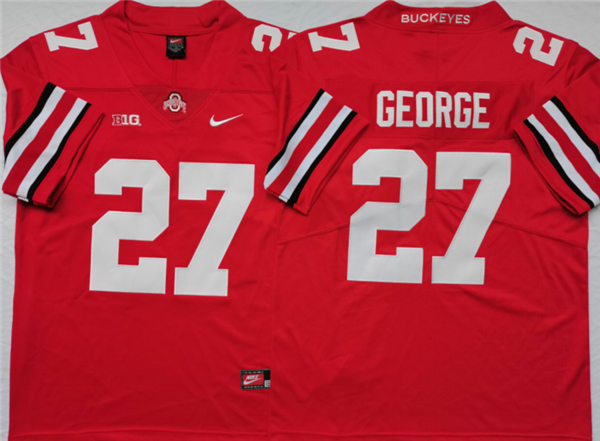 Men's Ohio State Buckeyes #27 Eddie George Nike Scarlet College Football Game Jersey Men's Ohio State Buckeyes #27 Eddie George Nike Scarlet College Football Game Jersey