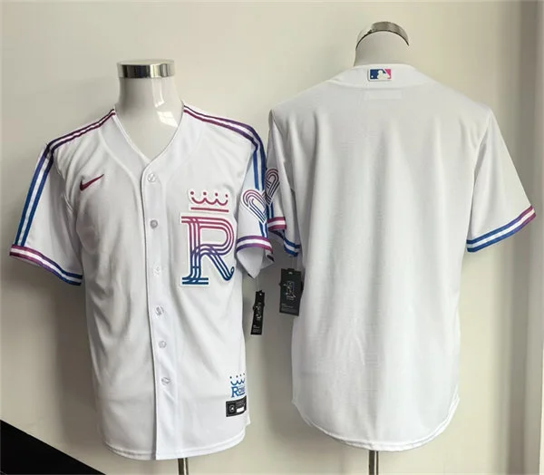Mens Kansas City Royals Blank 2026 White Forever Fountains City Connect Stadium Jersey