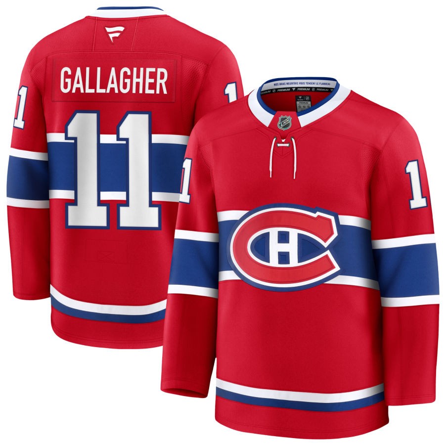 Womens Montreal Canadiens #11 Brendan Gallagher Fanatics Home Red Jersey