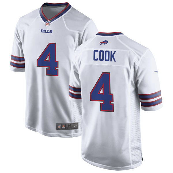 Youth Buffalo Bills #4 James Cook III Nike White Away Limited Player Jersey