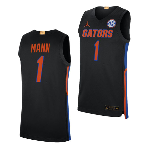 Men's Florida Gators #1 Tre Mann 2020 Black Jordan College Basketball Jersey Men's Florida Gators #1 Tre Mann 2020 Black Jordan College Basketball Jersey