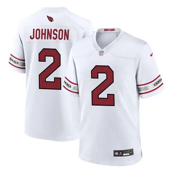 Womens Arizona Cardinals #2 Will Johnson White Limited Jersey